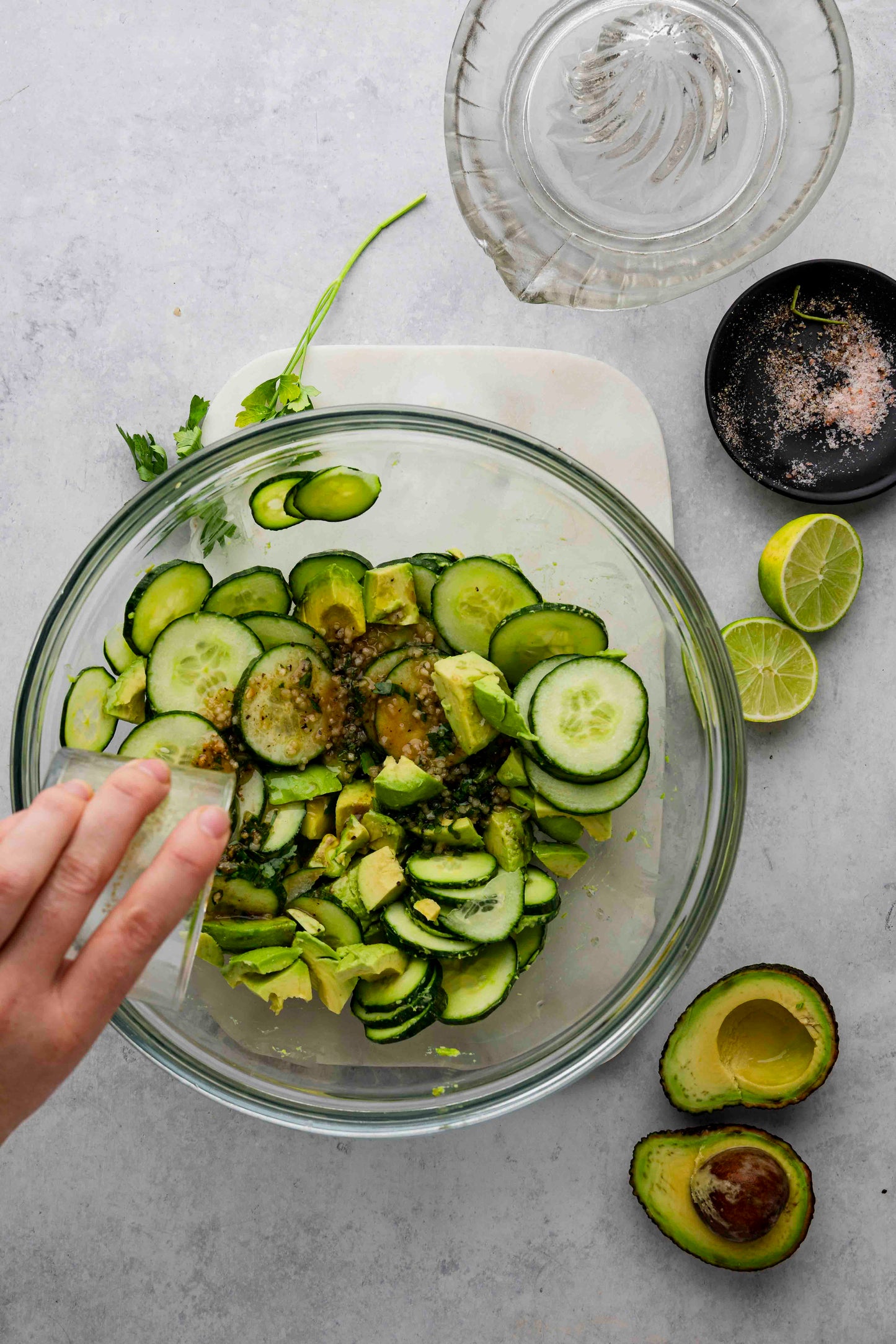 Cucumber & Avocado Salad