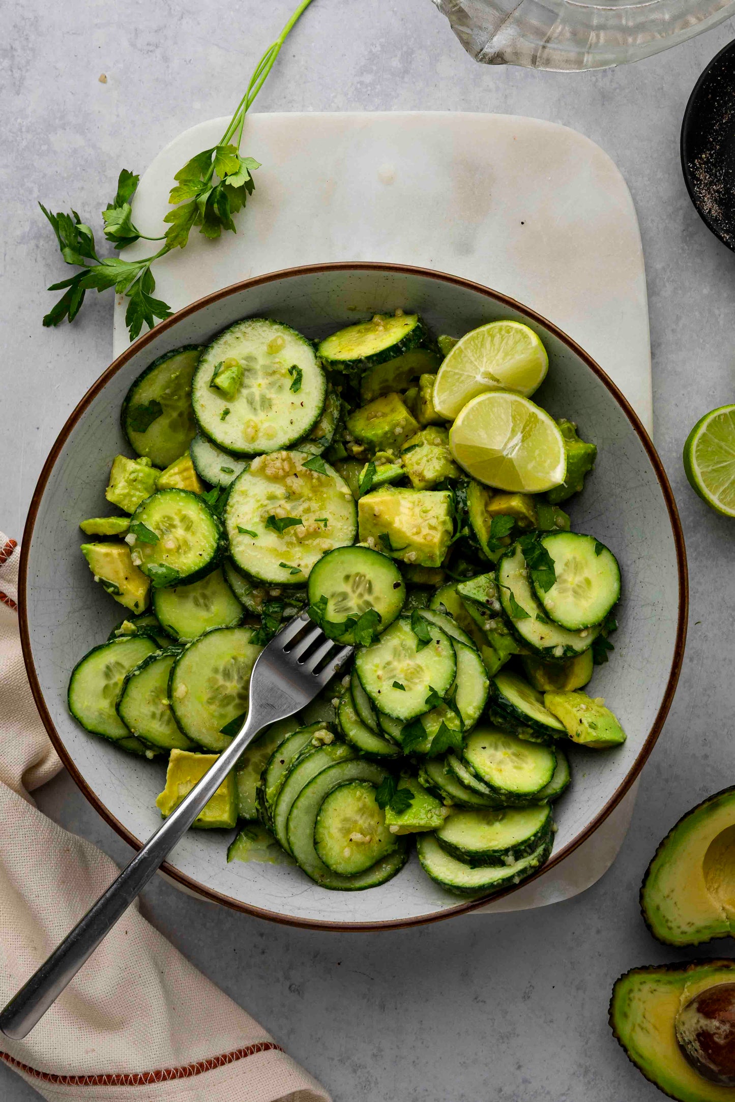 Cucumber & Avocado Salad