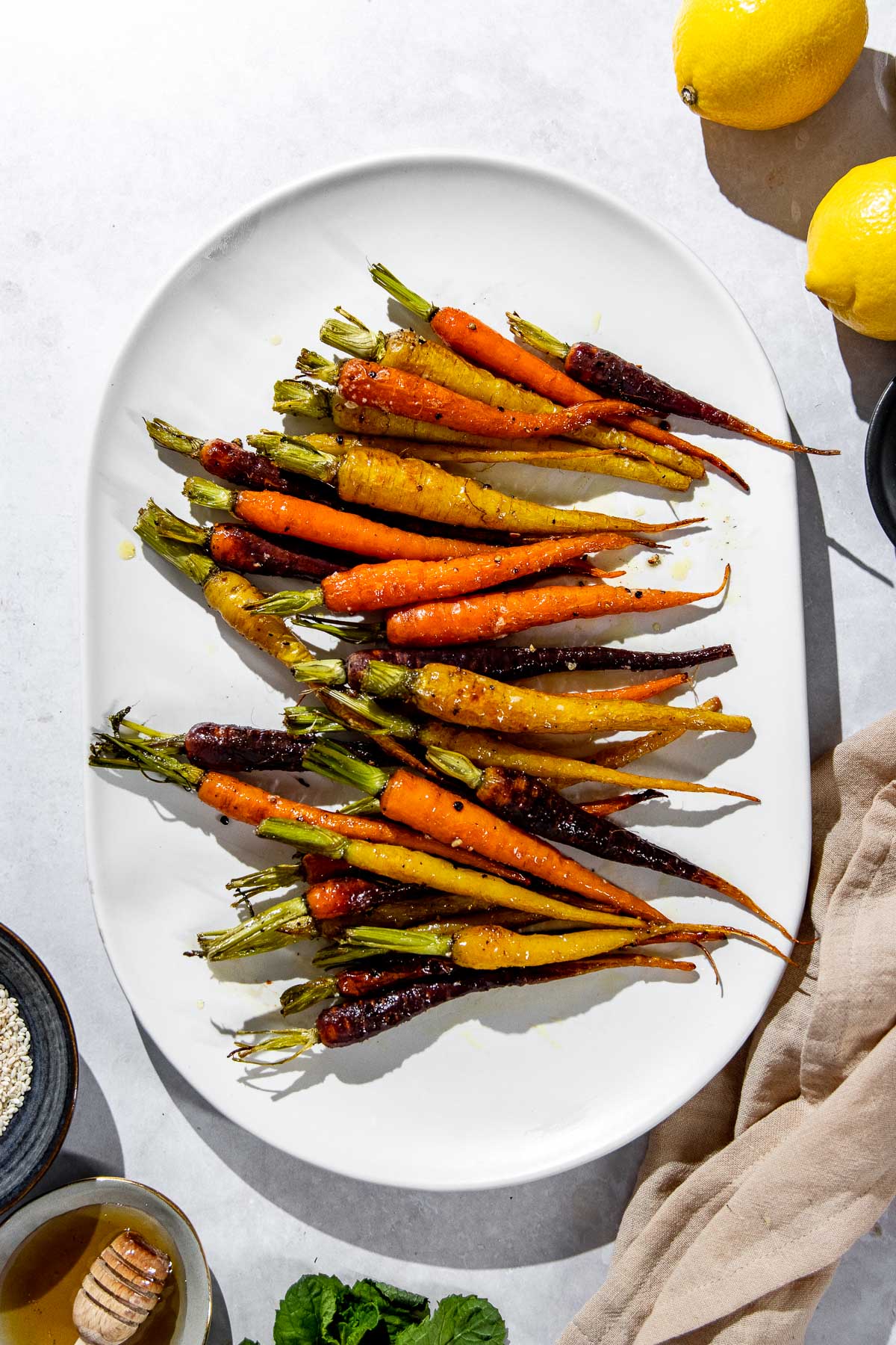Roasted Carrots with Tahini Dressing